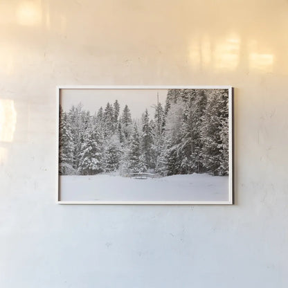 Over the Bridge by Aledanda. shown as a paper print in a white frame. Available as a archival giclee rolled canvas, fine art paper, or poster print. SKU 60991i.