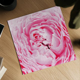 Pale Pink Peony by Aledanda. Shown as a detailed flat fine art print, highlighting archival giclee quality. Available as an archival giclee rolled canvas, fine art paper, or poster print. SKU 37453a.