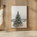 Perfect Pine Tree by Aledanda. shown as over sized large wall art. Available as an archival giclee rolled canvas, fine art paper, or poster print. SKU 60998h.