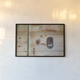 Please Knock by Aledanda. shown as a paper print in a black flame. Available as a archival giclee rolled canvas, fine art paper, or poster print. SKU 58398i.