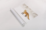 Red Fox IV by Aledanda. shown as a rolled paper print. Available as archival giclee rolled canvas, fine art paper, or poster print. SKU 53603i.