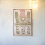 Reflected Venice by Aledanda. shown as a paper print in a natural frame. Available as a archival giclee rolled canvas, fine art paper, or poster print. SKU 77229h.