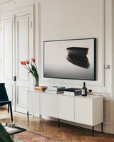 Reflection by Aledanda. shown as a framed stretched canvas in a living room above a console. Available as a archival giclee rolled canvas, fine art paper, or poster print. SKU 38328i.