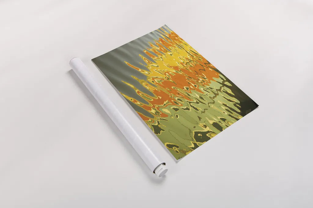 Reflections of Burano III by Aledanda. shown as a rolled paper print. Available as archival giclee rolled canvas, fine art paper, or poster print. SKU 41596i.