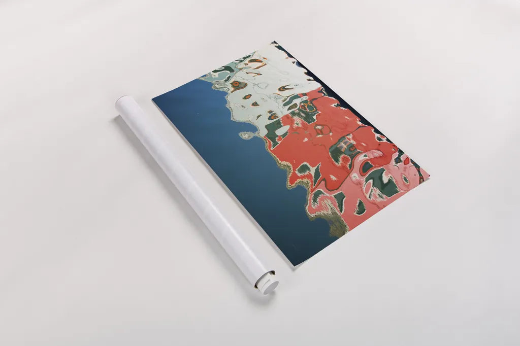 Reflections of Burano IV by Aledanda. shown as a rolled paper print. Available as archival giclee rolled canvas, fine art paper, or poster print. SKU 41597i.