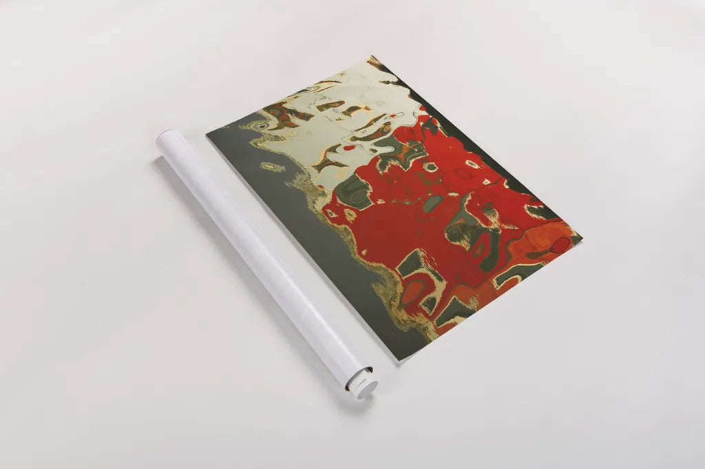 Reflections of Burano V by Aledanda. shown as a rolled paper print. Available as archival giclee rolled canvas, fine art paper, or poster print. SKU 41598i.