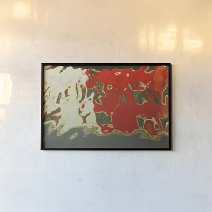 Reflections of Burano V by Aledanda. shown as a paper print in a black flame. Available as a archival giclee rolled canvas, fine art paper, or poster print. SKU 41598i.