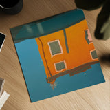 Reflections of Burano VII by Aledanda. Shown as a detailed flat fine art print, highlighting archival giclee quality. Available as an archival giclee rolled canvas, fine art paper, or poster print. SKU 41600a.