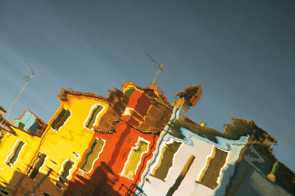 Reflections of Burano XI by Aledanda. SKU 41604i. Archival Giclee Fine art print for wall decor.