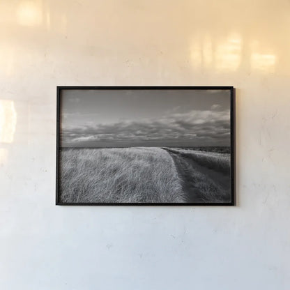 Road to the Beach by Aledanda. shown as a paper print in a black flame. Available as a archival giclee rolled canvas, fine art paper, or poster print. SKU 64378i.