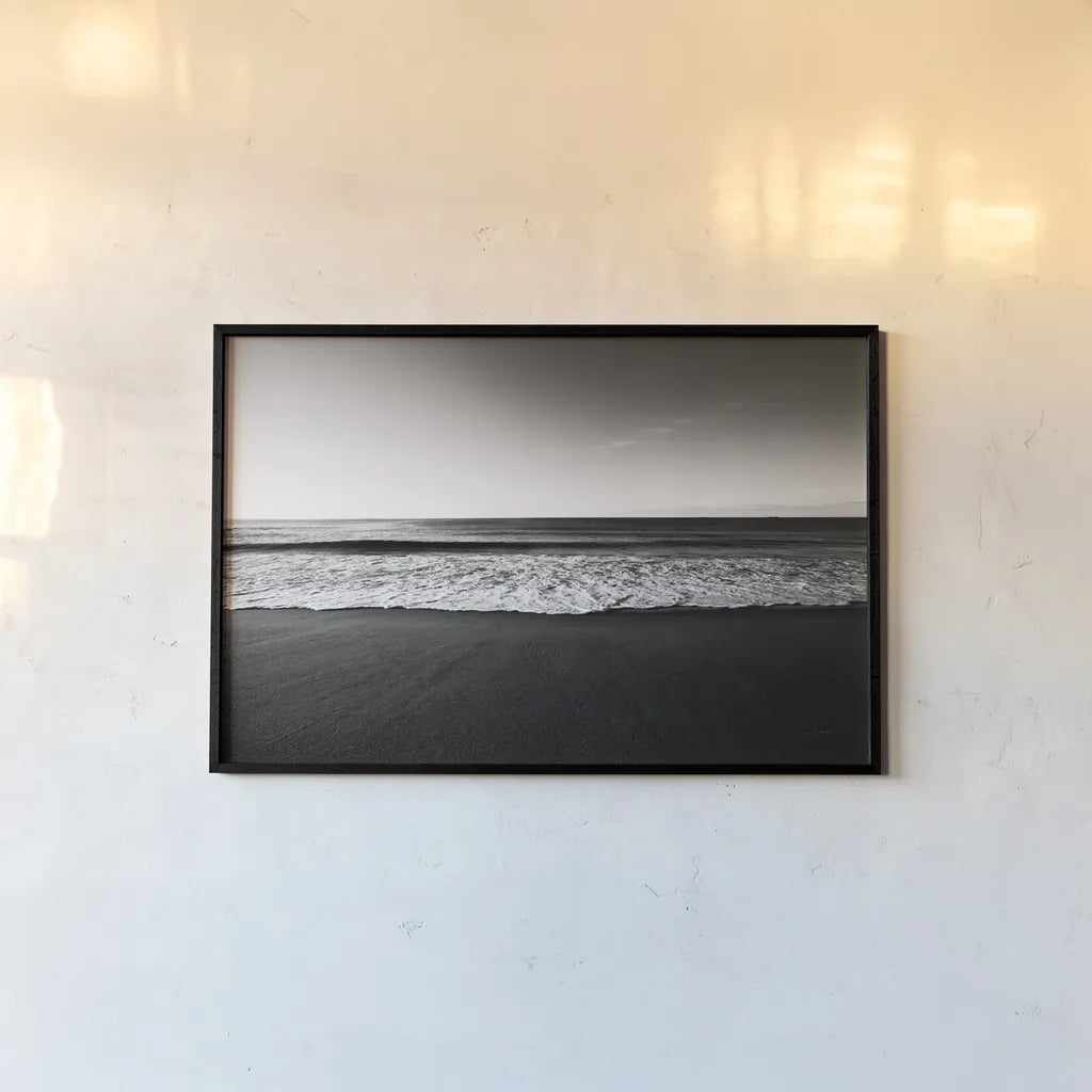 Seafoam Edge by Aledanda. shown as a paper print in a black flame. Available as a archival giclee rolled canvas, fine art paper, or poster print. SKU 64379i.