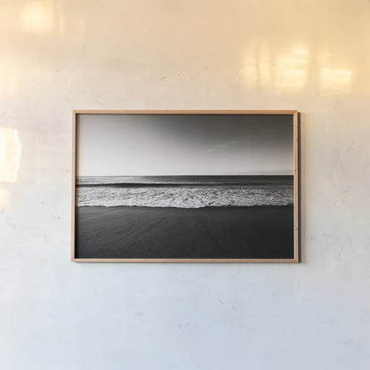 Seafoam Edge by Aledanda. shown as a paper print in a natural frame. Available as a archival giclee rolled canvas, fine art paper, or poster print. SKU 64379i.