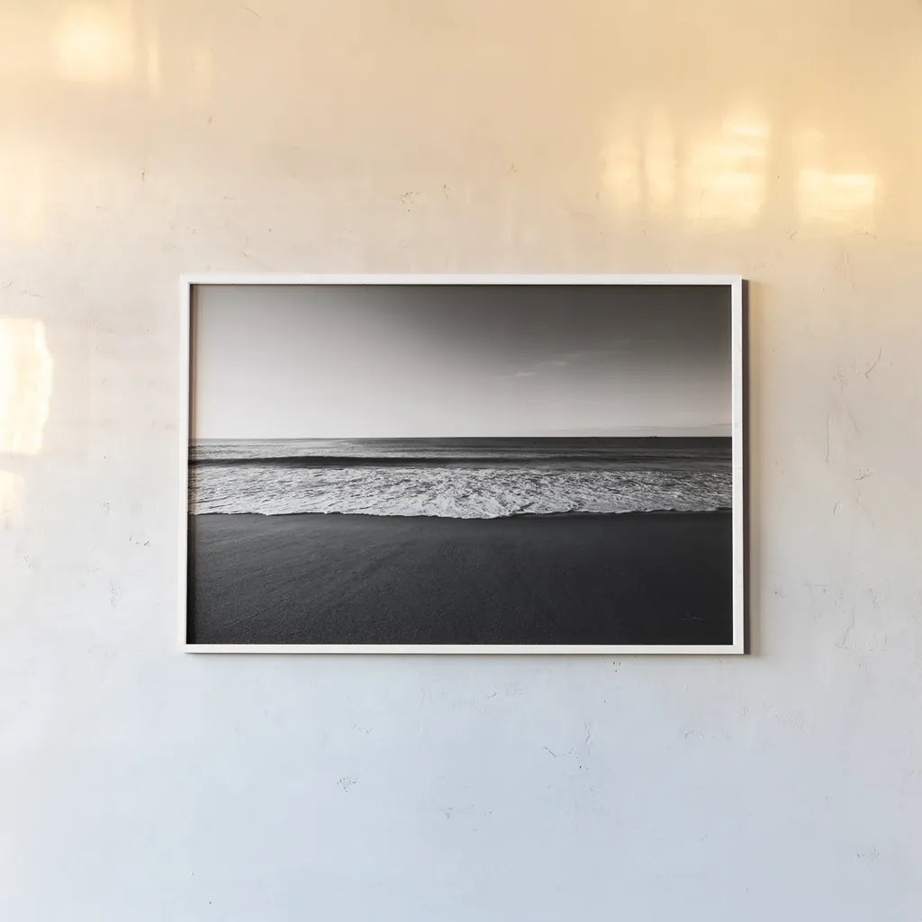 Seafoam Edge by Aledanda. shown as a paper print in a white frame. Available as a archival giclee rolled canvas, fine art paper, or poster print. SKU 64379i.
