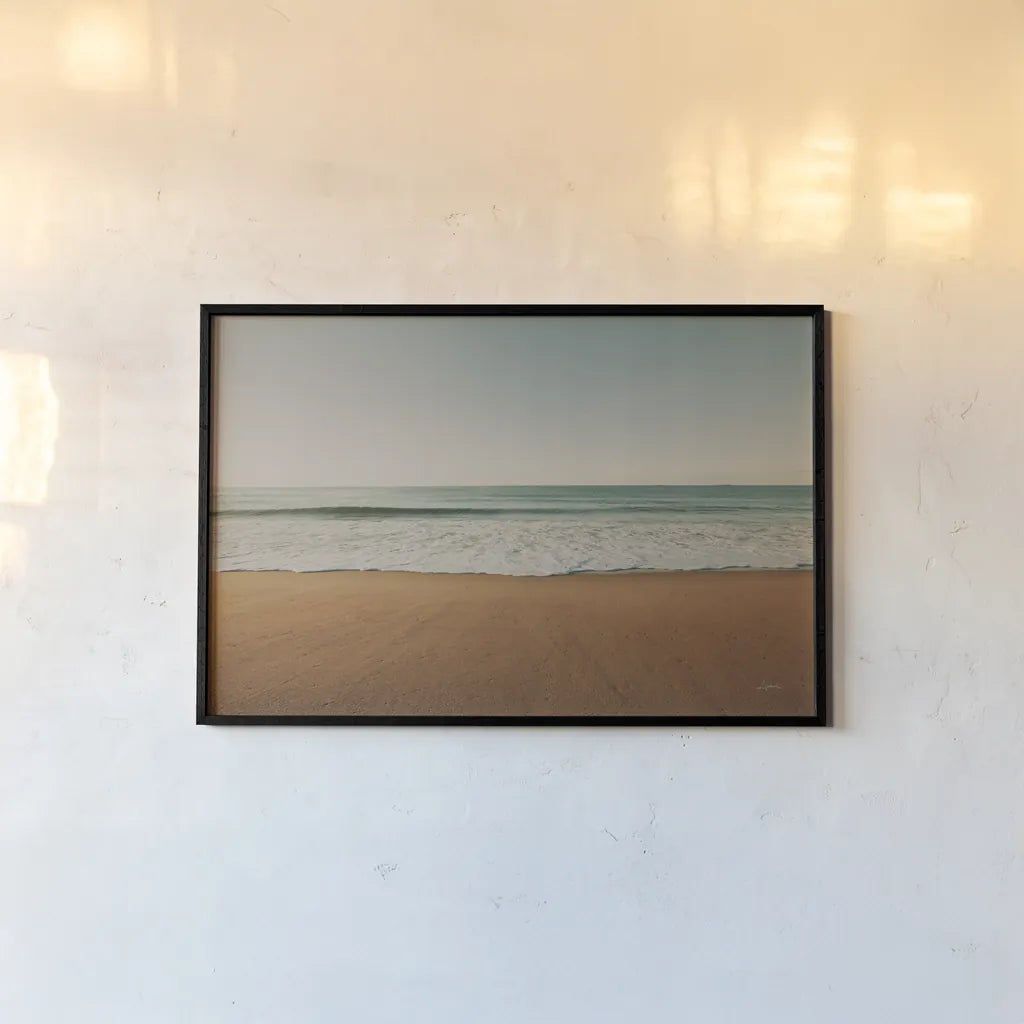 Seafoam Edge Color by Aledanda. shown as a paper print in a black flame. Available as a archival giclee rolled canvas, fine art paper, or poster print. SKU 78131i.