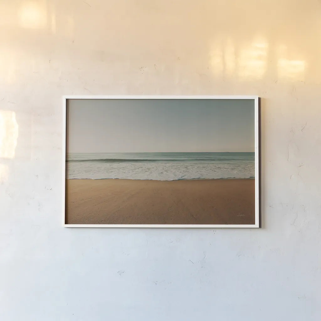Seafoam Edge Color by Aledanda. shown as a paper print in a white frame. Available as a archival giclee rolled canvas, fine art paper, or poster print. SKU 78131i.