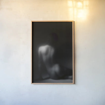 Silhouette by Aledanda. shown as a paper print in a natural frame. Available as a archival giclee rolled canvas, fine art paper, or poster print. SKU 38326h.