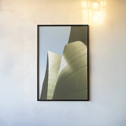 Skyscaper V Bright by Aledanda. shown as a paper print in a black flame. Available as a archival giclee rolled canvas, fine art paper, or poster print. SKU 80371h.