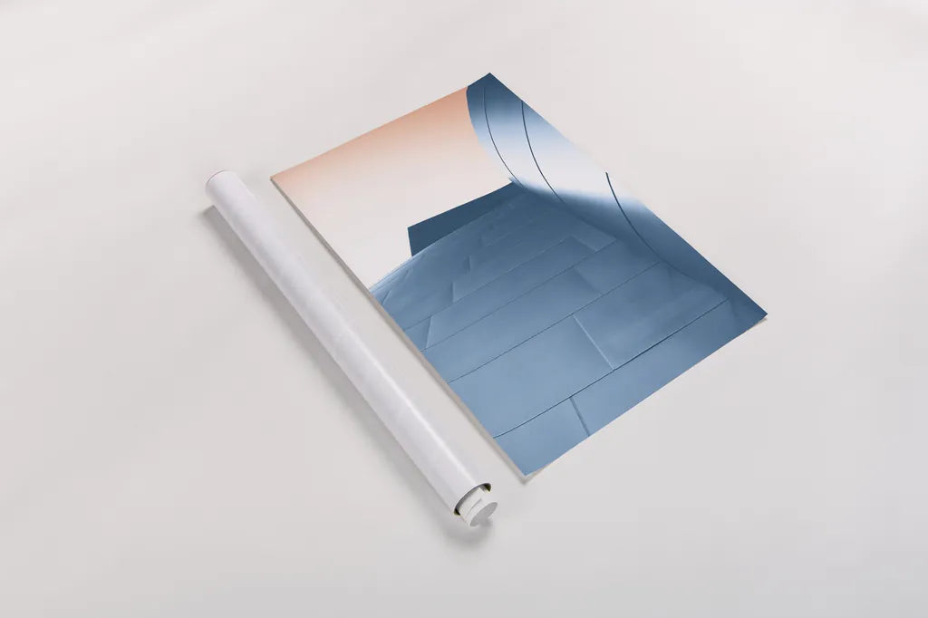 Skyscaper VIII Bright by Aledanda. shown as a rolled paper print. Available as archival giclee rolled canvas, fine art paper, or poster print. SKU 80373h.