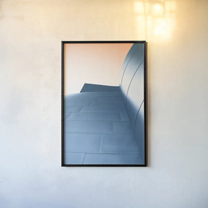 Skyscaper VIII Bright by Aledanda. shown as a paper print in a black flame. Available as a archival giclee rolled canvas, fine art paper, or poster print. SKU 80373h.