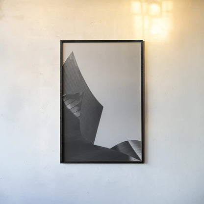 Skyscraper I by Aledanda. shown as a paper print in a black flame. Available as a archival giclee rolled canvas, fine art paper, or poster print. SKU 53641h.