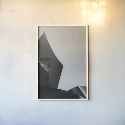 Skyscraper I by Aledanda. shown as a paper print in a white frame. Available as a archival giclee rolled canvas, fine art paper, or poster print. SKU 53641h.