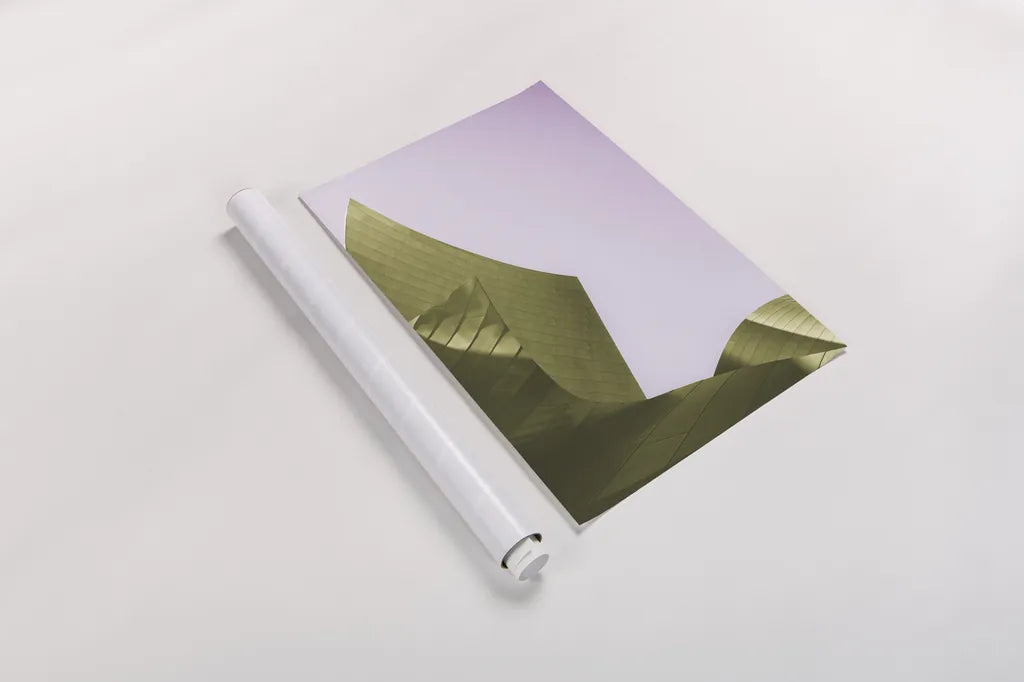 Skyscraper I Bright by Aledanda. shown as a rolled paper print. Available as archival giclee rolled canvas, fine art paper, or poster print. SKU 80368h.