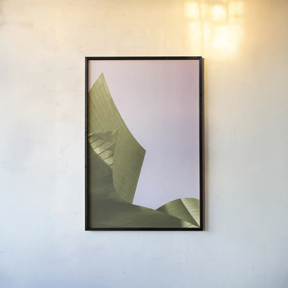 Skyscraper I Bright by Aledanda. shown as a paper print in a black flame. Available as a archival giclee rolled canvas, fine art paper, or poster print. SKU 80368h.