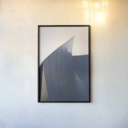 Skyscraper II by Aledanda. shown as a paper print in a black flame. Available as a archival giclee rolled canvas, fine art paper, or poster print. SKU 53642h.