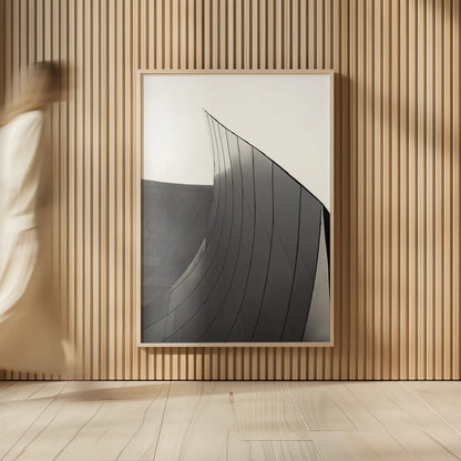 Skyscraper II BW Flipped by Aledanda. shown as over sized large wall art. Available as an archival giclee rolled canvas, fine art paper, or poster print. SKU 57208h.