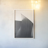 Skyscraper II BW Flipped by Aledanda. shown as a paper print in a white frame. Available as a archival giclee rolled canvas, fine art paper, or poster print. SKU 57208h.