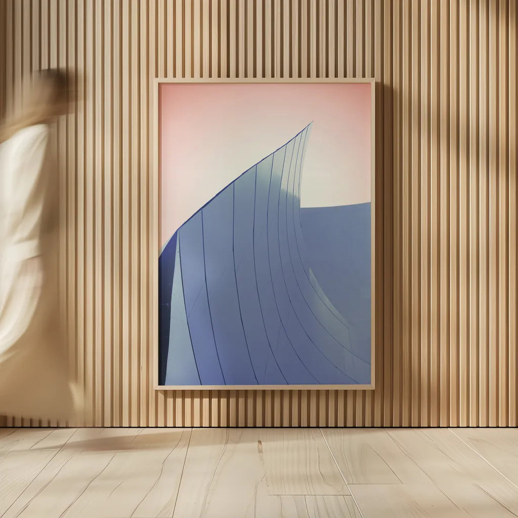 Skyscraper II Spring by Aledanda. shown as over sized large wall art. Available as an archival giclee rolled canvas, fine art paper, or poster print. SKU 54451h.