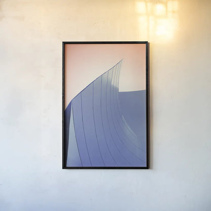 Skyscraper II Spring by Aledanda. shown as a paper print in a black flame. Available as a archival giclee rolled canvas, fine art paper, or poster print. SKU 54451h.