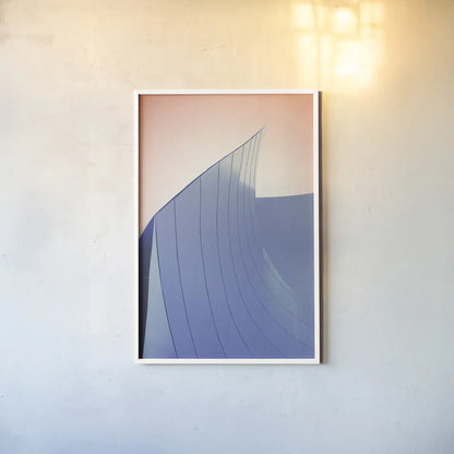 Skyscraper II Spring by Aledanda. shown as a paper print in a white frame. Available as a archival giclee rolled canvas, fine art paper, or poster print. SKU 54451h.