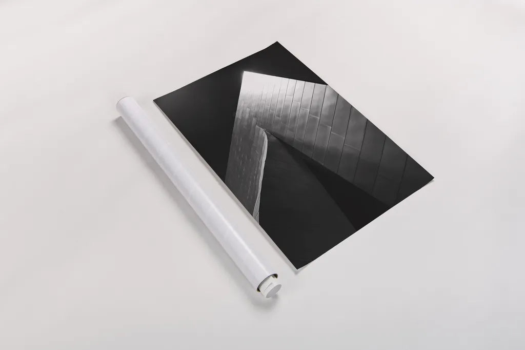 Skyscraper III by Aledanda. shown as a rolled paper print. Available as archival giclee rolled canvas, fine art paper, or poster print. SKU 53643h.