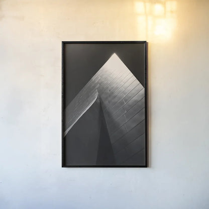 Skyscraper III by Aledanda. shown as a paper print in a black flame. Available as a archival giclee rolled canvas, fine art paper, or poster print. SKU 53643h.