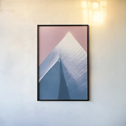 Skyscraper III Bright by Aledanda. shown as a paper print in a black flame. Available as a archival giclee rolled canvas, fine art paper, or poster print. SKU 80369h.