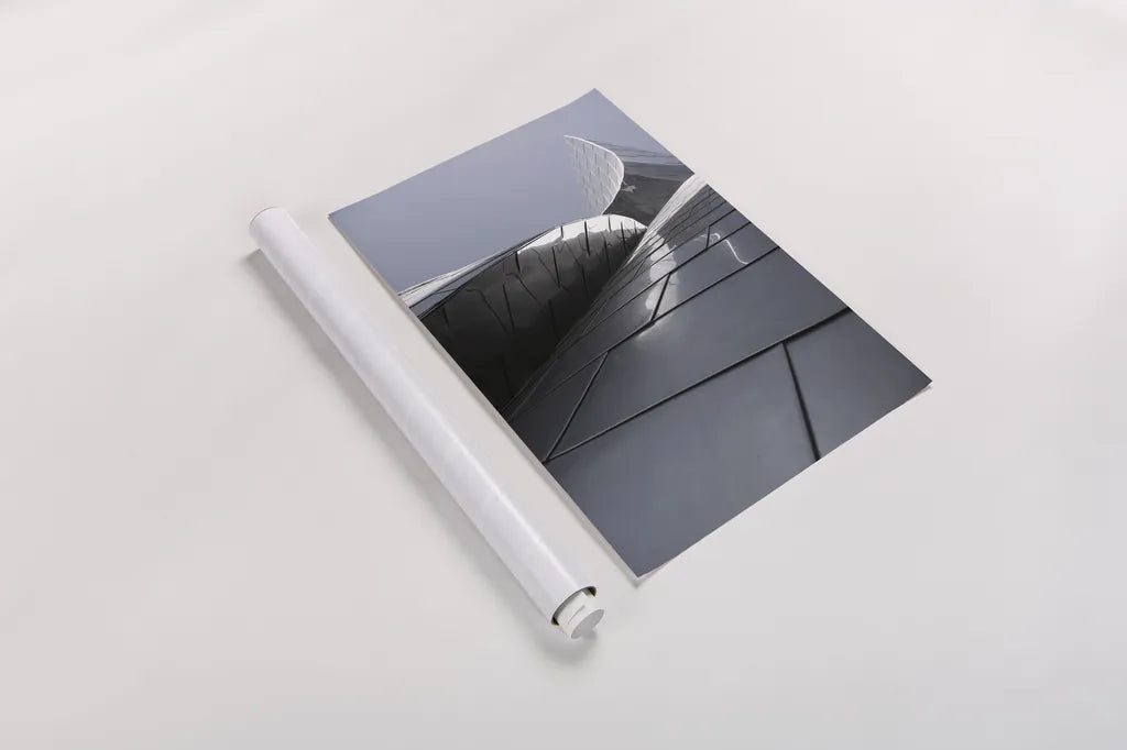 Skyscraper VII by Aledanda. shown as a rolled paper print. Available as archival giclee rolled canvas, fine art paper, or poster print. SKU 53647h.