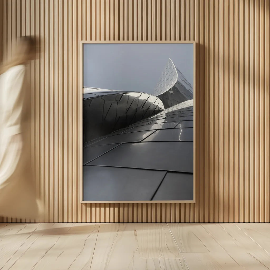 Skyscraper VII by Aledanda. shown as over sized large wall art. Available as an archival giclee rolled canvas, fine art paper, or poster print. SKU 53647h.