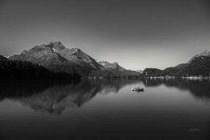 Solo Fishing by Aledanda. SKU 75862i. Archival Giclee Fine art print for wall decor.