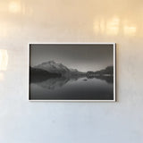 Solo Fishing by Aledanda. shown as a paper print in a white frame. Available as a archival giclee rolled canvas, fine art paper, or poster print. SKU 75862i.
