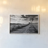 Stone Wall by Aledanda. shown as a paper print in a white frame. Available as a archival giclee rolled canvas, fine art paper, or poster print. SKU 53590i.