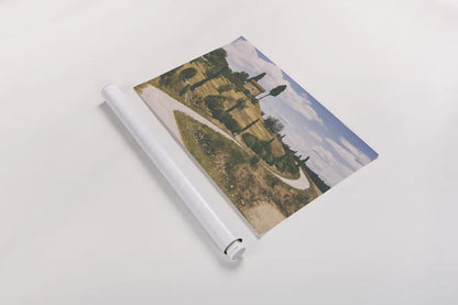 Strada Bianca I by Aledanda. shown as a rolled paper print. Available as archival giclee rolled canvas, fine art paper, or poster print. SKU 47847i.