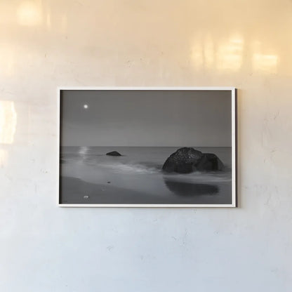 Summer Moon by Aledanda. shown as a paper print in a white frame. Available as a archival giclee rolled canvas, fine art paper, or poster print. SKU 64381i.