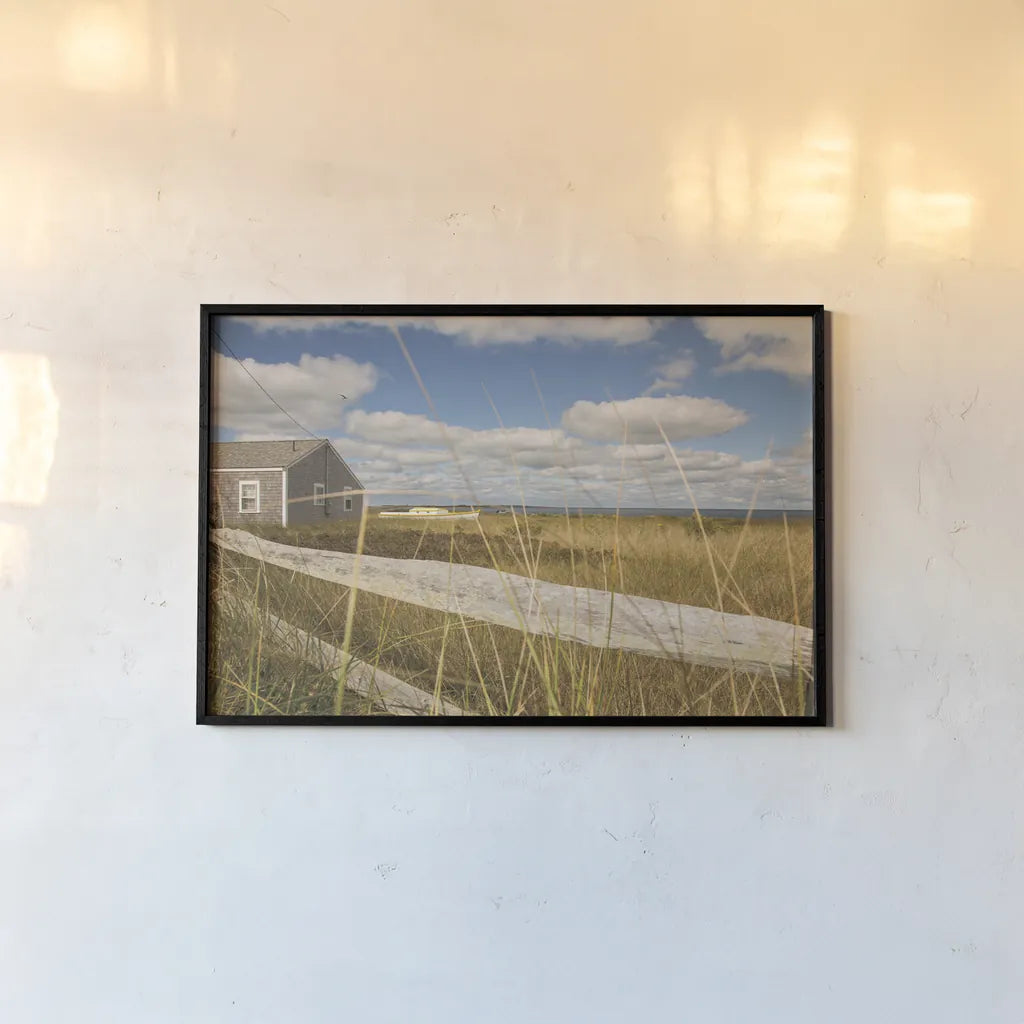 The Cottage by Aledanda. shown as a paper print in a black flame. Available as a archival giclee rolled canvas, fine art paper, or poster print. SKU 46206i.