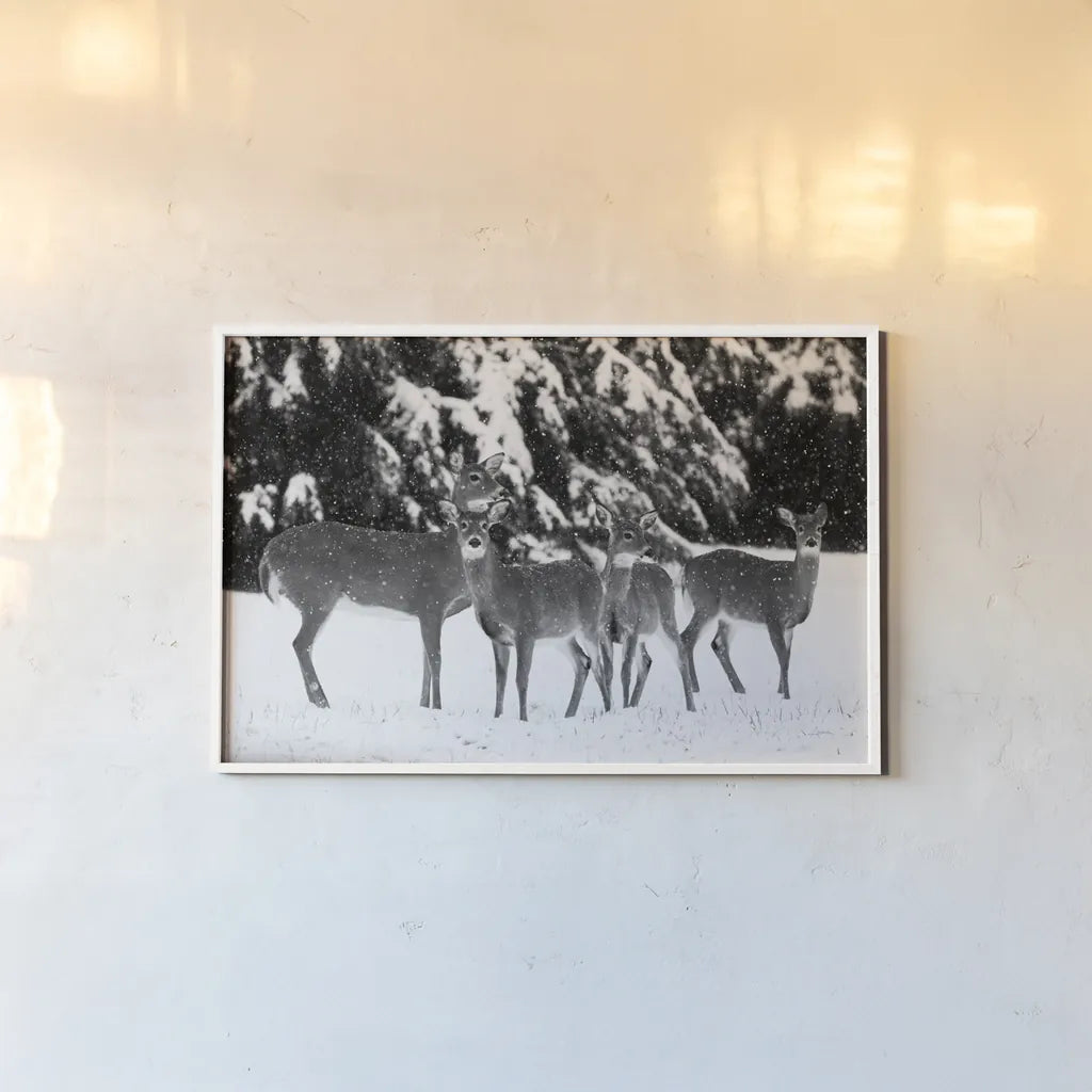 The Herd by Aledanda. shown as a paper print in a white frame. Available as a archival giclee rolled canvas, fine art paper, or poster print. SKU 53594i.