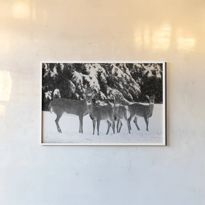 The Herd by Aledanda. shown as a paper print in a white frame. Available as a archival giclee rolled canvas, fine art paper, or poster print. SKU 53594i.