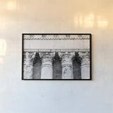 The Pillars by Aledanda. shown as a paper print in a black flame. Available as a archival giclee rolled canvas, fine art paper, or poster print. SKU 58394i.