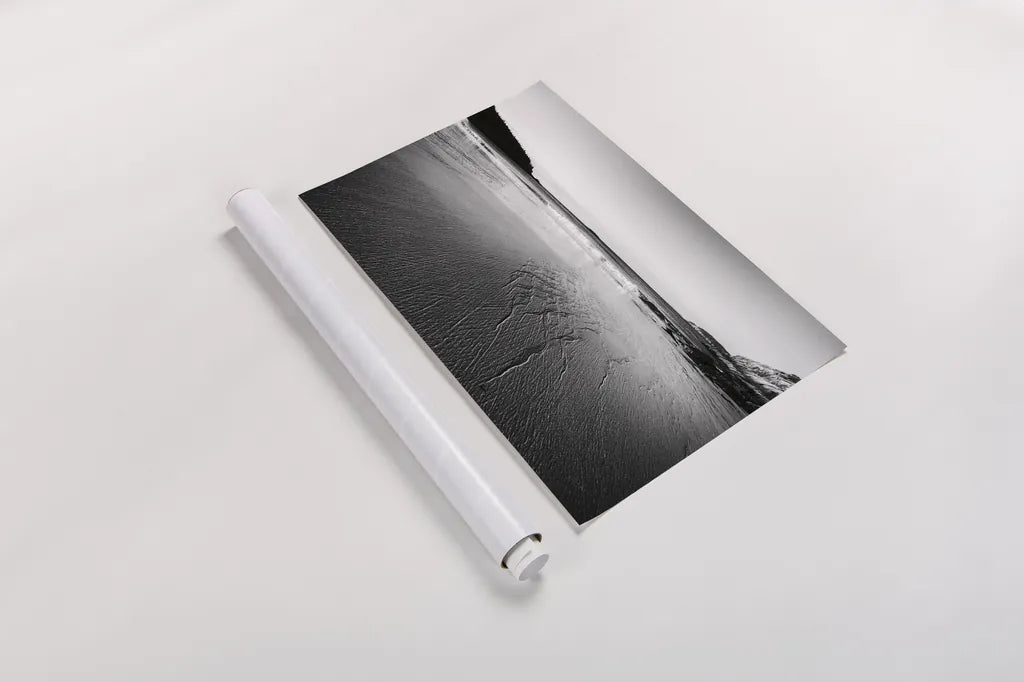 Tide Going Out by Aledanda. shown as a rolled paper print. Available as archival giclee rolled canvas, fine art paper, or poster print. SKU 64382i.