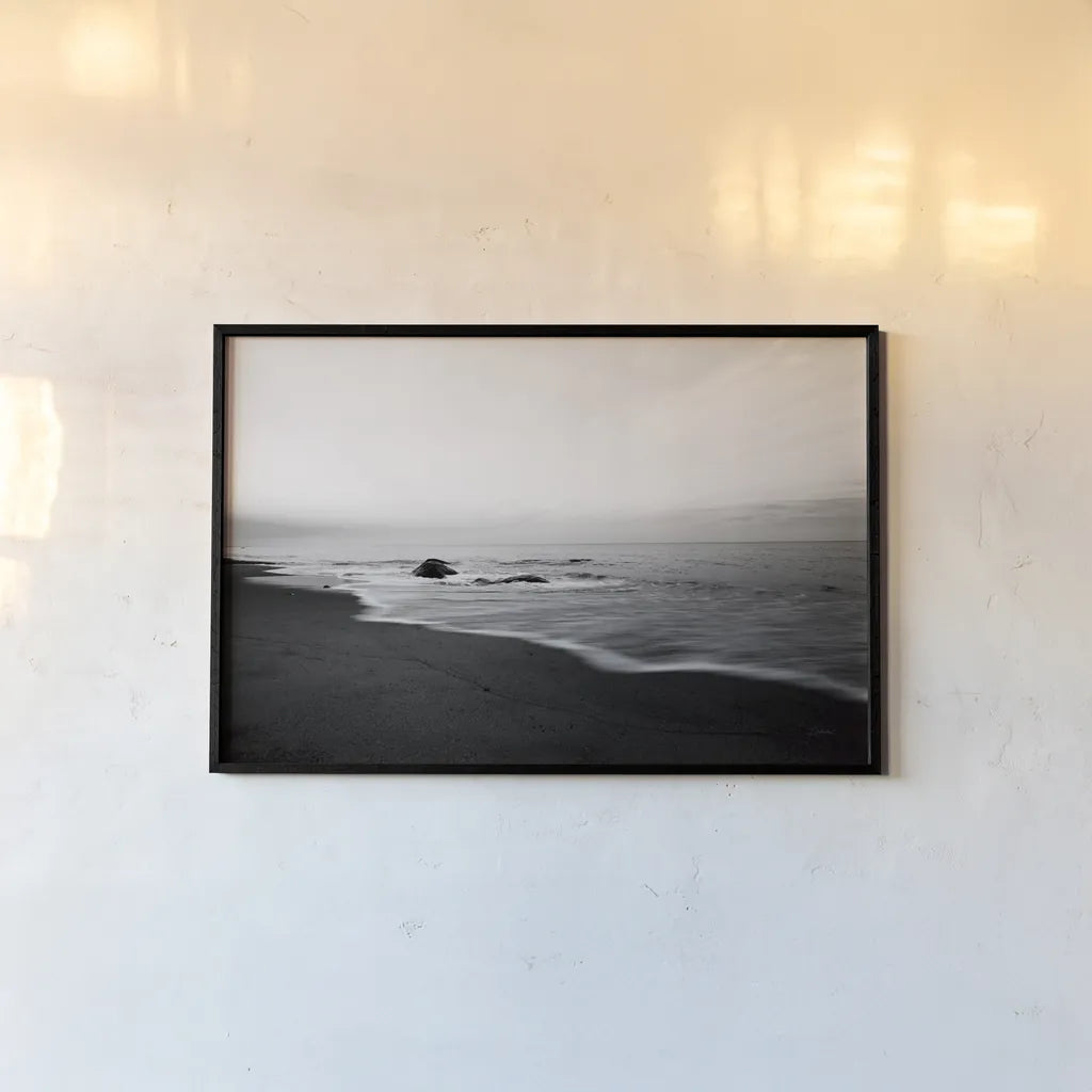 Tranquil Sands by Aledanda. shown as a paper print in a black flame. Available as a archival giclee rolled canvas, fine art paper, or poster print. SKU 64383i.