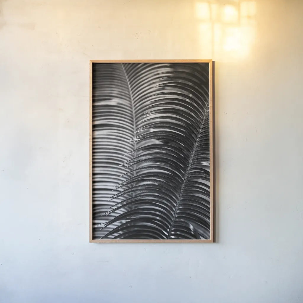 Tropical III by Aledanda. shown as a paper print in a natural frame. Available as a archival giclee rolled canvas, fine art paper, or poster print. SKU 55242h.